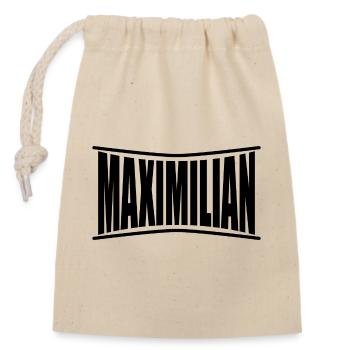 t-shirt Maximilian t-shirt gift idea - Closable cotton gift bag (14x20cm) - nature - Front