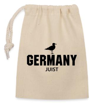 Juist GERMANY - Closable cotton gift bag (14x20cm) - nature - Front