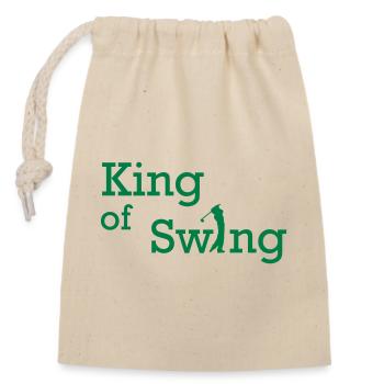 2541614 10636944 King of Swing - Verschließbarer Geschenkbeutel aus Baumwolle (14x20cm) - Natur - Vorne