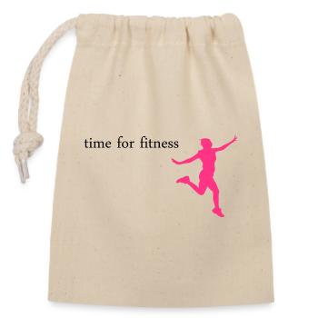sport - Sac cadeau en coton avec cordon (14 x 20 cm) - nature - Devant