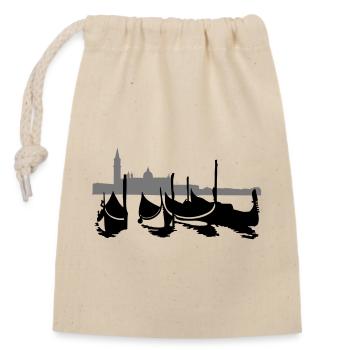 Venedig - Verschließbarer Geschenkbeutel aus Baumwolle (14x20cm) - Natur - Vorne