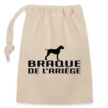 BRAQUE DE L ARIÉGE Hunderasse Jagdhunde Wilsigns - Verschließbarer Geschenkbeutel aus Baumwolle (14x20cm) - Natur - Vorne