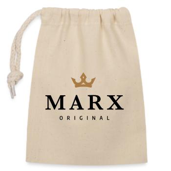 Marx - Verschließbarer Geschenkbeutel aus Baumwolle (14x20cm) - Natur - Vorne