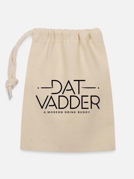 "Dat Vadder" Der Vater - Verschließbarer Geschenkbeutel aus Baumwolle (14x20cm) - Natur