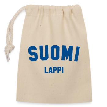 LAPPI Suomi Lapland Finland - Closable cotton gift bag (14x20cm) - nature - Front