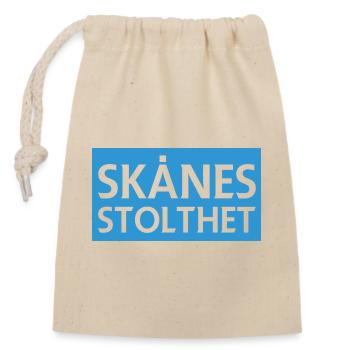 The Pride of Skåne - Closable cotton gift bag (14x20cm) - nature - Front