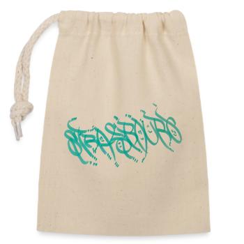 Strasbourg Graffiti Souvenir - Closable cotton gift bag (14x20cm) - nature - Front