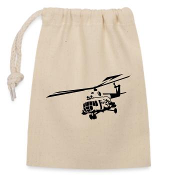Mi-8 - Verschließbarer Geschenkbeutel aus Baumwolle (14x20cm) - Natur - Vorne