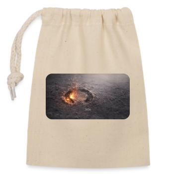 Raille de sabot dans le plancher en cendre - Sac cadeau en coton avec cordon (14 x 20 cm) - nature - Devant