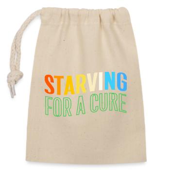 Gastroparesie - Sac cadeau en coton avec cordon (14 x 20 cm) - nature - Devant