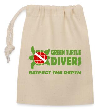 RESPECT - Sac cadeau en coton avec cordon (14 x 20 cm) - nature - Devant