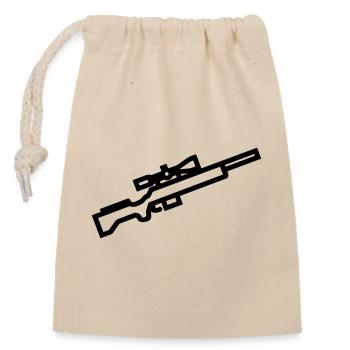 sniper - Closable cotton gift bag (14x20cm) - nature - Front