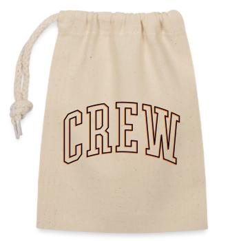Crew Outline - Closable cotton gift bag (14x20cm) - nature - Front