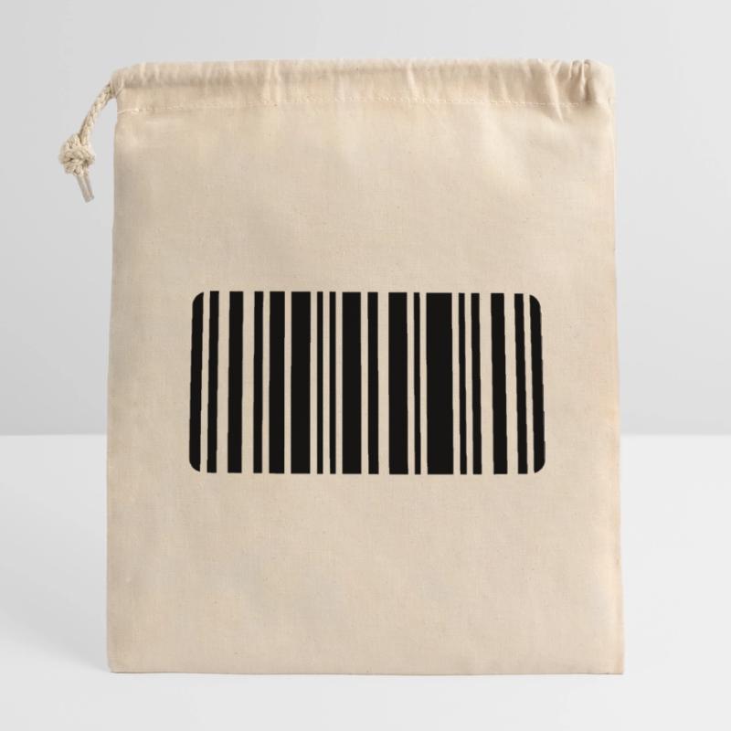 barcode Closable cotton gift bag (14x20cm)