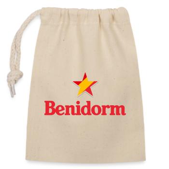Stars of Spain - Benidorm - Sac cadeau en coton avec cordon (14 x 20 cm) - nature - Devant