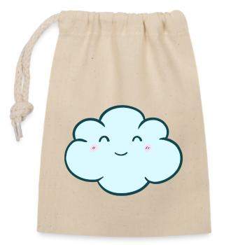 Sweet Cloud - Closable cotton gift bag (14x20cm) - nature - Front