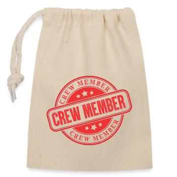 Crew Stamp - Closable cotton gift bag (14x20cm) - nature - Front