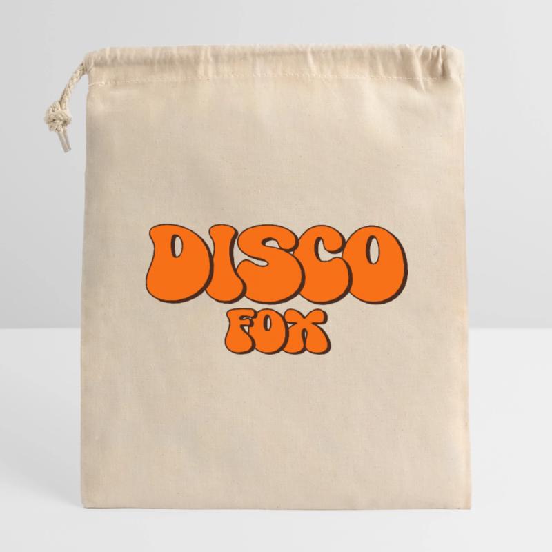 Disco Fox Dance Danseuse Discothèque Discofox Dancing Sac cadeau en coton avec cordon (14 x 20 cm)
