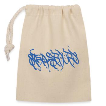 The Blue Strasbourg Souvenir (Strasbourg Streets) - Closable cotton gift bag (14x20cm) - nature - Front