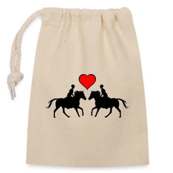 L’amour de la conduite - Sac cadeau en coton avec cordon (14 x 20 cm) - nature - Devant