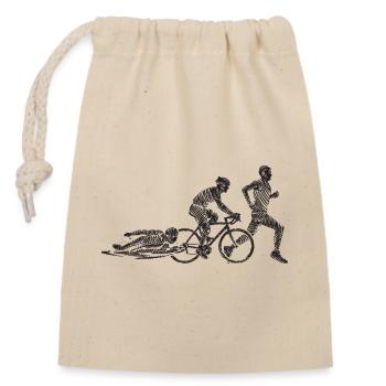 Cycling Zombie Circuit - Closable cotton gift bag (14x20cm) - nature - Front