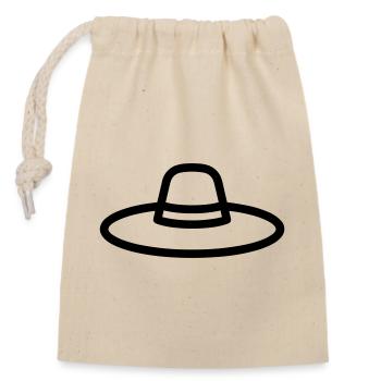 chapeau mexicain - Sac cadeau en coton avec cordon (14 x 20 cm) - nature - Devant