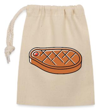 Sushi icon - Verschließbarer Geschenkbeutel aus Baumwolle (14x20cm) - Natur - Vorne