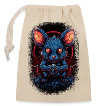 Tout mignon tout est ok t-shirt animal - Sac cadeau en coton avec cordon (14 x 20 cm) - nature - Devant