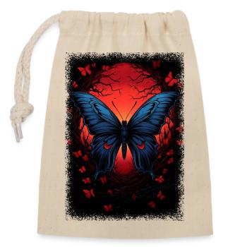 Déclaration Dictons papillons citation bday esthétique - Sac cadeau en coton avec cordon (14 x 20 cm) - nature - Devant
