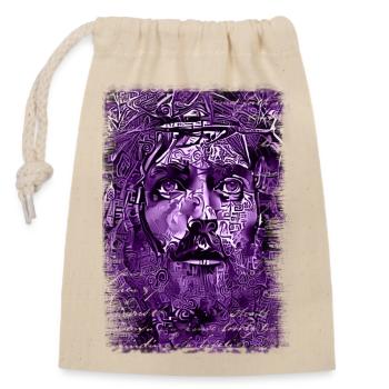 Jesus god gud Maria Madonna Mariana Virgin Mary - Closable cotton gift bag (14x20cm) - nature - Front