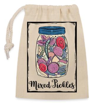Mixed Pickles Glass - Closable cotton gift bag (14x20cm) - nature - Front