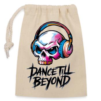 Danser jusqu’au-delà - Sac cadeau en coton avec cordon (14 x 20 cm) - nature - Devant
