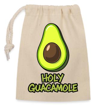 Holy guacamole - Verschließbarer Geschenkbeutel aus Baumwolle (14x20cm) - Natur - Vorne