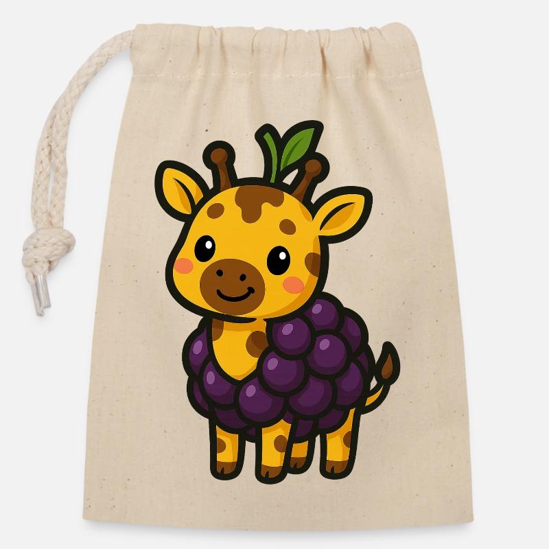 Gira Brommel - Closable cotton gift bag (14x20cm) - nature