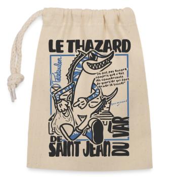 Thazard de Saint Jean du Var - Sac cadeau en coton avec cordon (14 x 20 cm) - nature - Devant