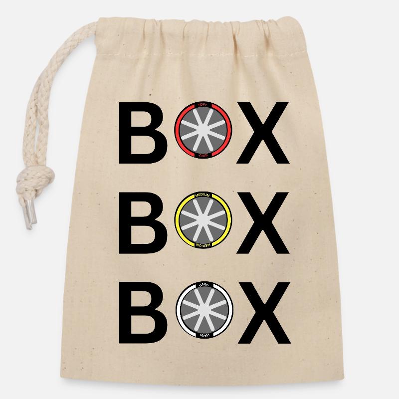 BOÎTE BOÎTE - Sac cadeau en coton avec cordon (14 x 20 cm) - nature