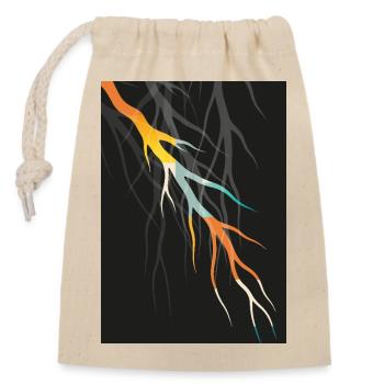 Art Racinaire abstrait Art géométrique moderne - Sac cadeau en coton avec cordon (14 x 20 cm) - nature - Devant