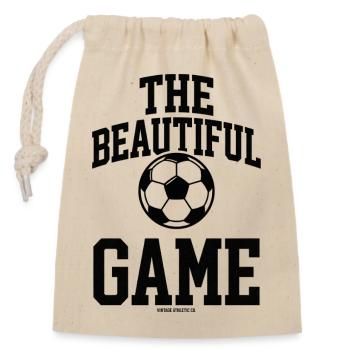 Le Beau Jeu Football - Sac cadeau en coton avec cordon (14 x 20 cm) - nature - Devant