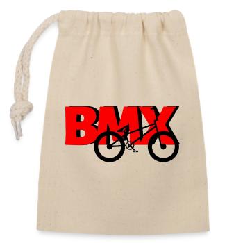 Chemise de pilote BMX – Cool Bike Motif - Sac cadeau en coton avec cordon (14 x 20 cm) - nature - Devant