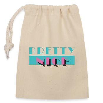 pretty nice - miami vice (sw) - Sac cadeau en coton avec cordon (14 x 20 cm) - nature - Devant