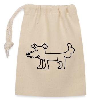 Anti-Zoo Nineteen - Closable cotton gift bag (14x20cm) - nature - Front