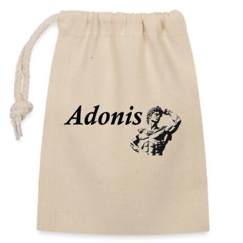 Adonis - Sac cadeau en coton avec cordon (14 x 20 cm) - nature - Devant