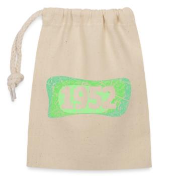 1952 1952 - Closable cotton gift bag (14x20cm) - nature - Front