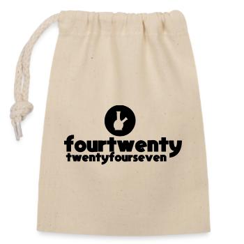 Cannabis 420 Weed Smoke Vape Chill Festival Wear - Closable cotton gift bag (14x20cm) - nature - Front