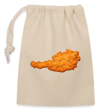 Schnitzel Austria Cult & Favorite Dish - Closable cotton gift bag (14x20cm) - nature - Front