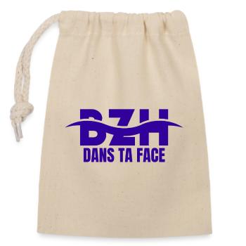 Bretagne, Bretagne humour, Breitz - Sac cadeau en coton avec cordon (14 x 20 cm) - nature - Devant