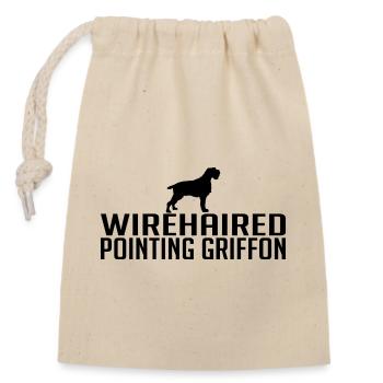 Wirehaired Pointing Griffon Hunderasse Hunde - Verschließbarer Geschenkbeutel aus Baumwolle (14x20cm) - Natur - Vorne