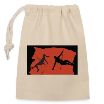 Varappe - Sac cadeau en coton avec cordon (14 x 20 cm) - nature - Devant