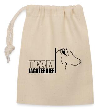 TEAM Hunting Terrier Dogs Chien de chasse Wilsigns - Sac cadeau en coton avec cordon (14 x 20 cm) - nature - Devant