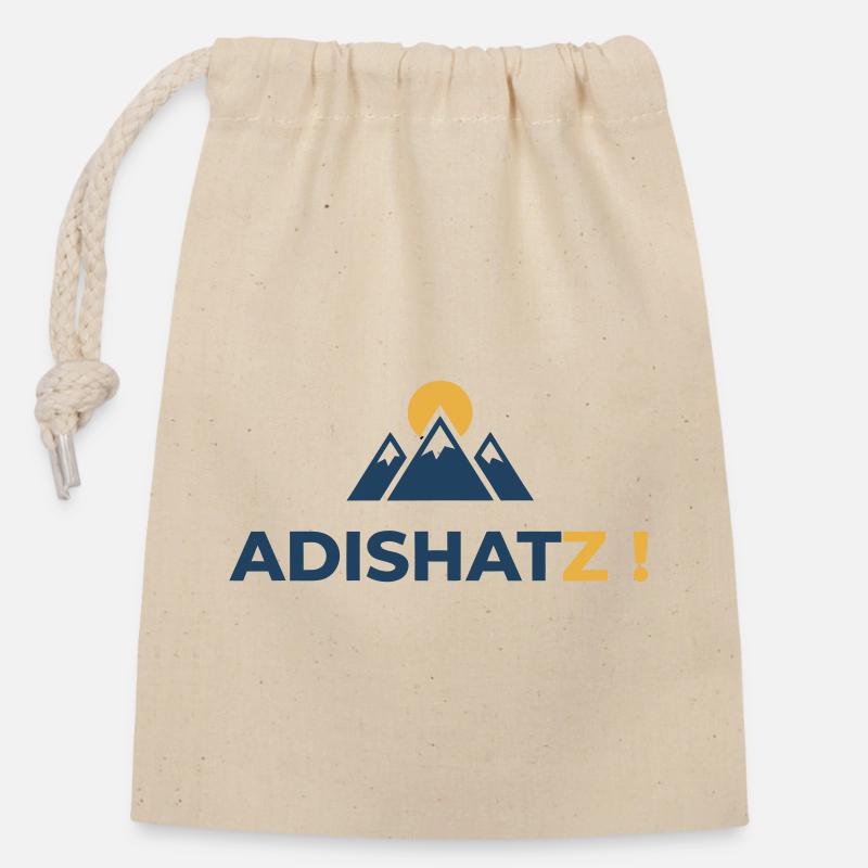 ADISHATZ! - Closable cotton gift bag (14x20cm) - nature